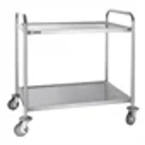 Show details for Trolley Stainless Steel - Large 2 Tier