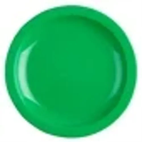 Show details for Olympia Kristallon Side Plate Polycarbonate - 6 3/4" Green Pack of 12