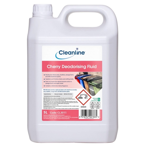 Show details for Cleanline Deodorising Fluid - Cherry 5l