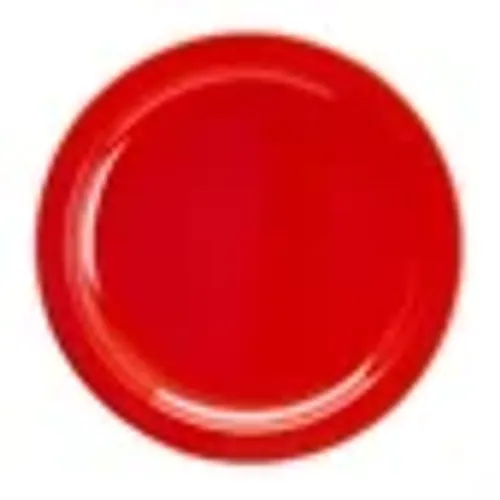 Show details for Olympia Kristallon Side Plate Polycarbonate - 6 3/4" Red Pack of 12