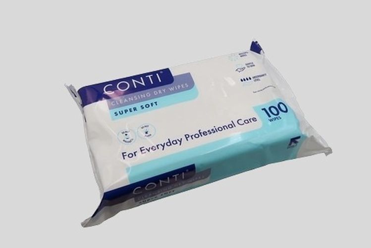 Show details for Conti Dry Wipes Supersoft - Pack of 100
