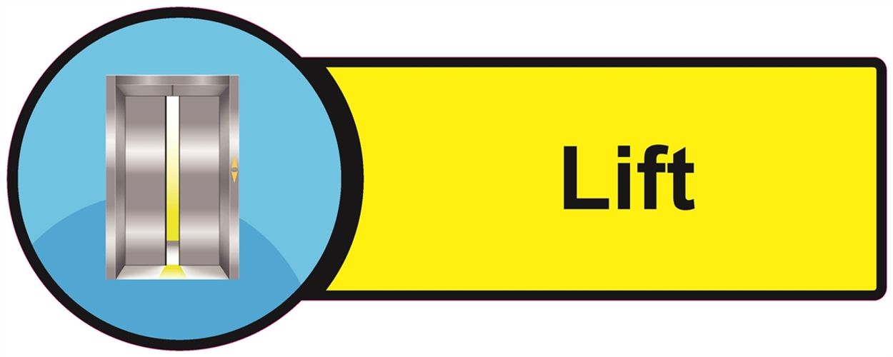 Show details for Dementia Friendly Sticker Label - Lift