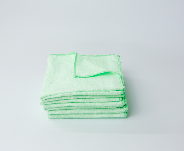 Show details for Microfibre Cloths - Green Pack of 10