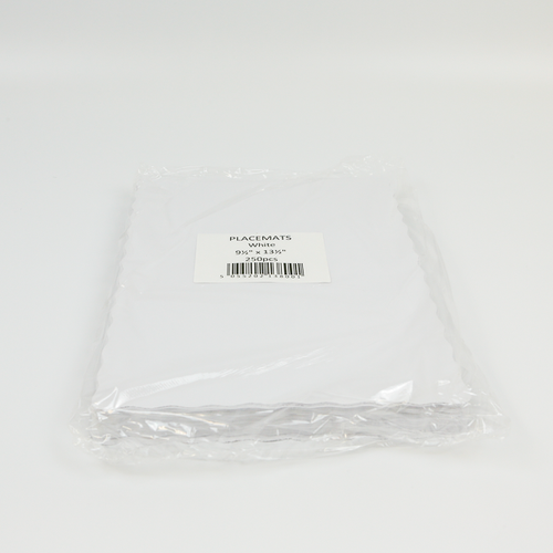 Show details for Placemats Scalloped Edge - White Pack of 250