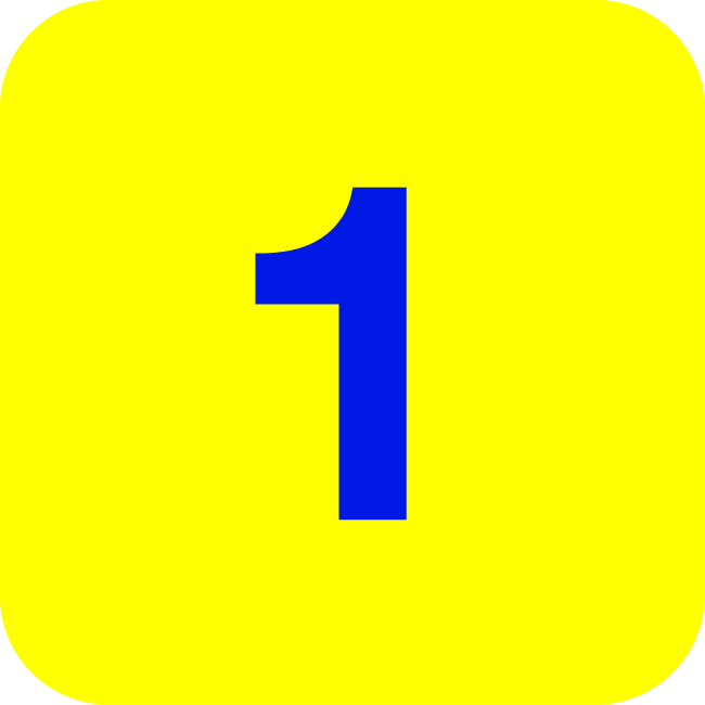 Show details for Dementia Friendly Sticker Label - Room Numbers 1 - 10