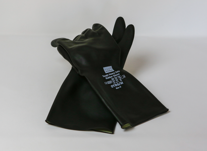Show details for Gloves Rubber Heavy Duty - Black Large