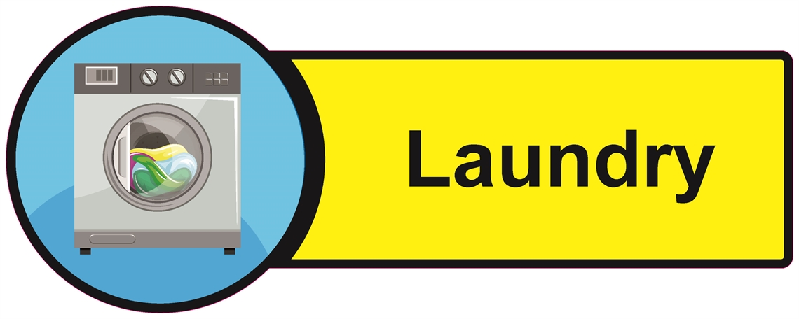 Show details for Dementia Friendly Sticker Label - Laundry Room