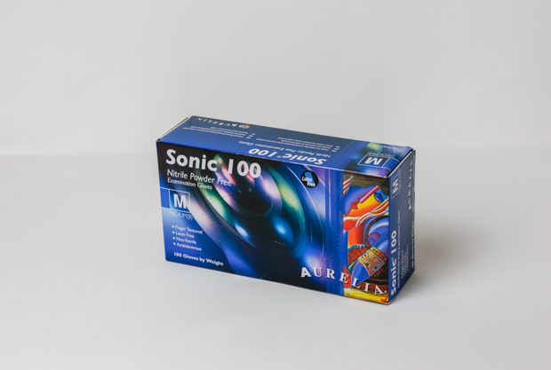 Show details for Sonic Gloves Nitrile - Blue Medium Pack of 100