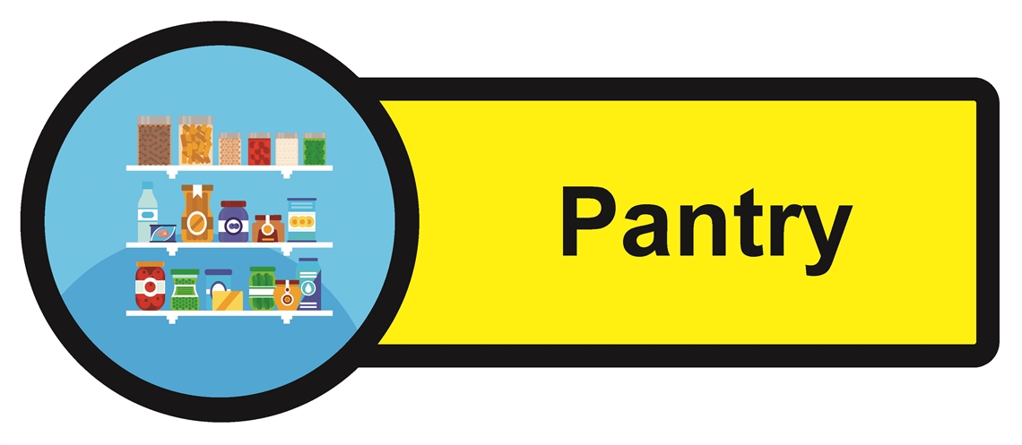 Show details for Dementia Friendly Sticker Label - Pantry