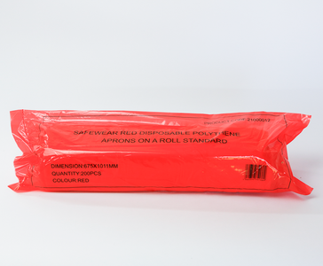Show details for Aprons On A Roll Heavy Duty - Red Pack of 200