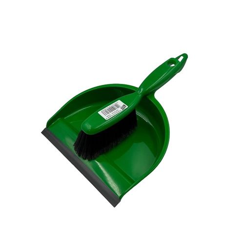 Show details for Dustpan & Brush - Green Small Handle
