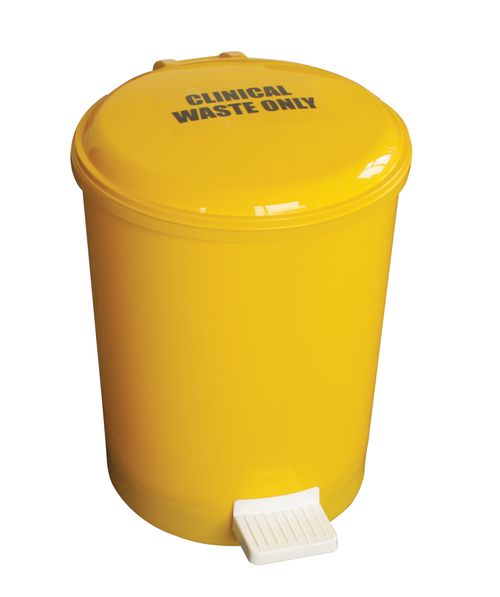 Show details for Clinical Waste Bin - Yellow 20l