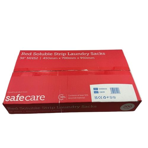 Show details for Dissolve Laundry Sacks - Large Red Case of 200