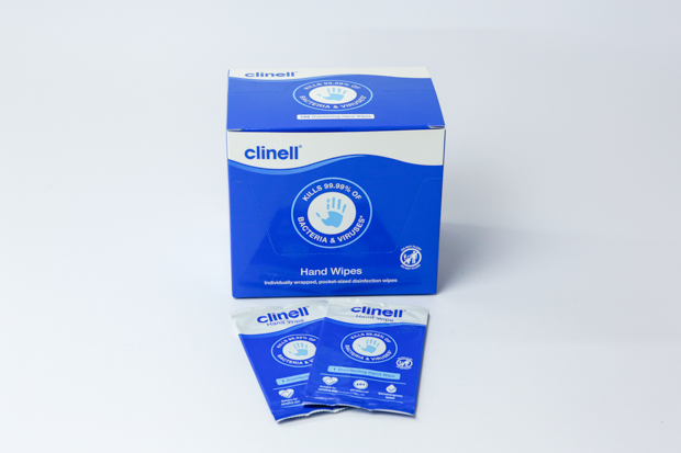 Show details for Clinell Antibacterial Hand Wipe Sachets - Pack of 100