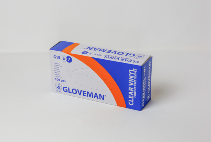 Show details for Gloveman Gloves Vinyl Powder Free - Clear Small Pack of 100