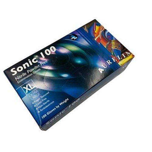 Show details for Sonic Gloves Nitrile - Blue XL Pack of 100
