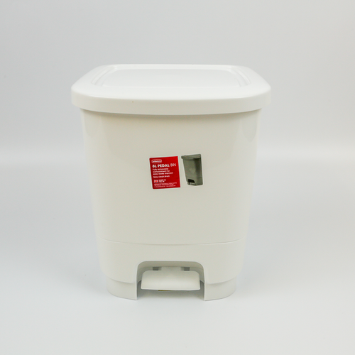 Show details for Pedal Bin - White 8l