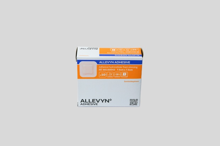 Show details for Allevyn Gentle Border Dressing - 7.5x7.5cm Pack of 10