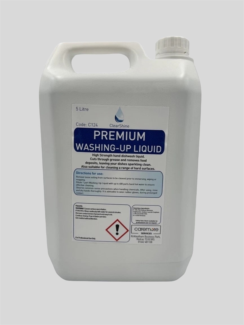 Show details for Caremore Washing Up Liquid Premium - 5l