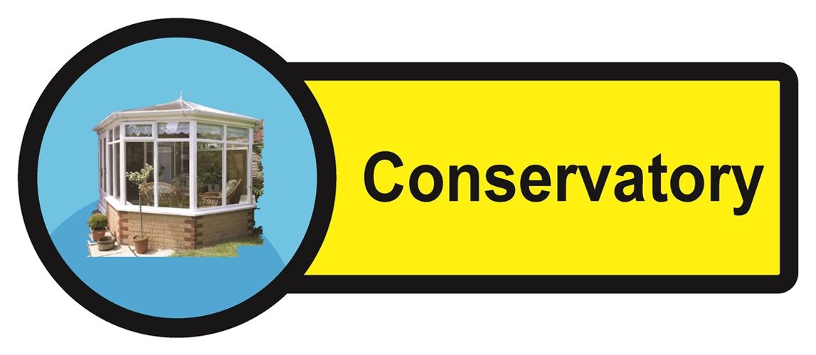 Show details for Dementia Friendly Sticker Label - Conservatory