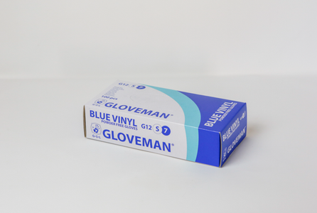 Show details for Gloveman Gloves Vinyl Powder Free - Blue Small Pack of 100