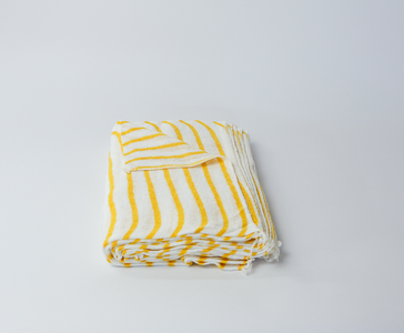 Show details for Cotton Cloths Striped - Yellow Pack of 50