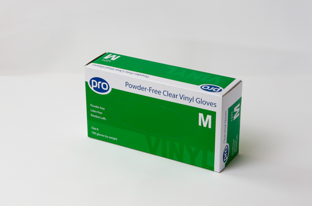Show details for Pro Gloves Vinyl Powder Free - Clear Medium Pack of 100