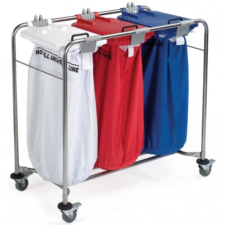 Show details for Laundry Trolley - 3 Lid