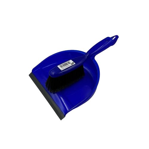 Show details for Dustpan & Brush - Blue Small Handle
