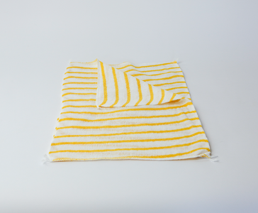 Show details for Cotton Cloths Striped - Yellow Pack of 50