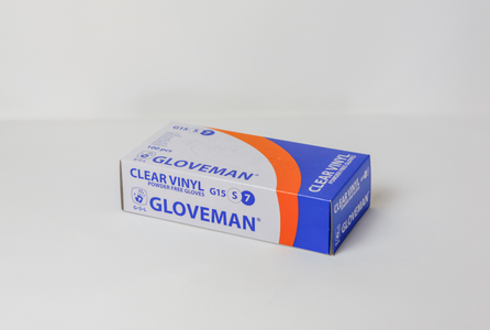 Show details for Gloveman Gloves Vinyl Powder Free - Clear Small Pack of 100