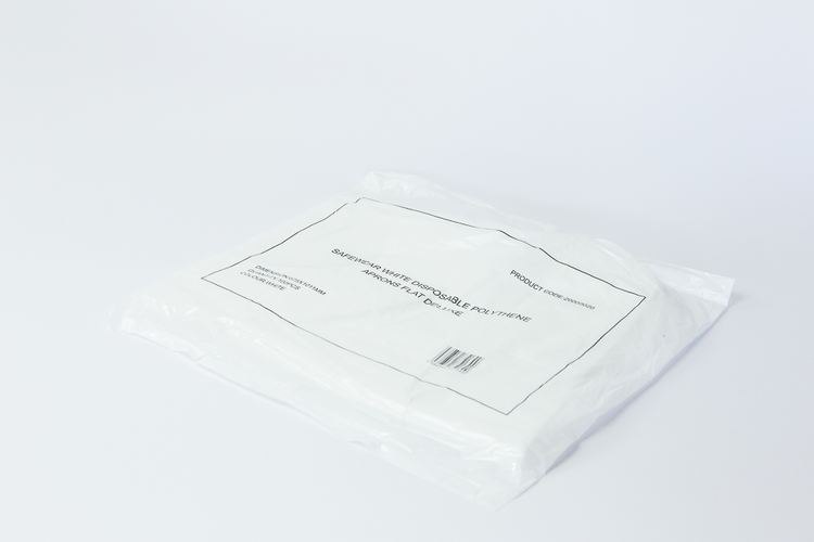 Show details for Aprons Flat Pack - White Pack of 100