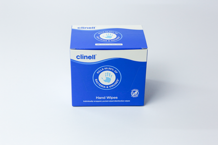 Show details for Clinell Antibacterial Hand Wipe Sachets - Pack of 100