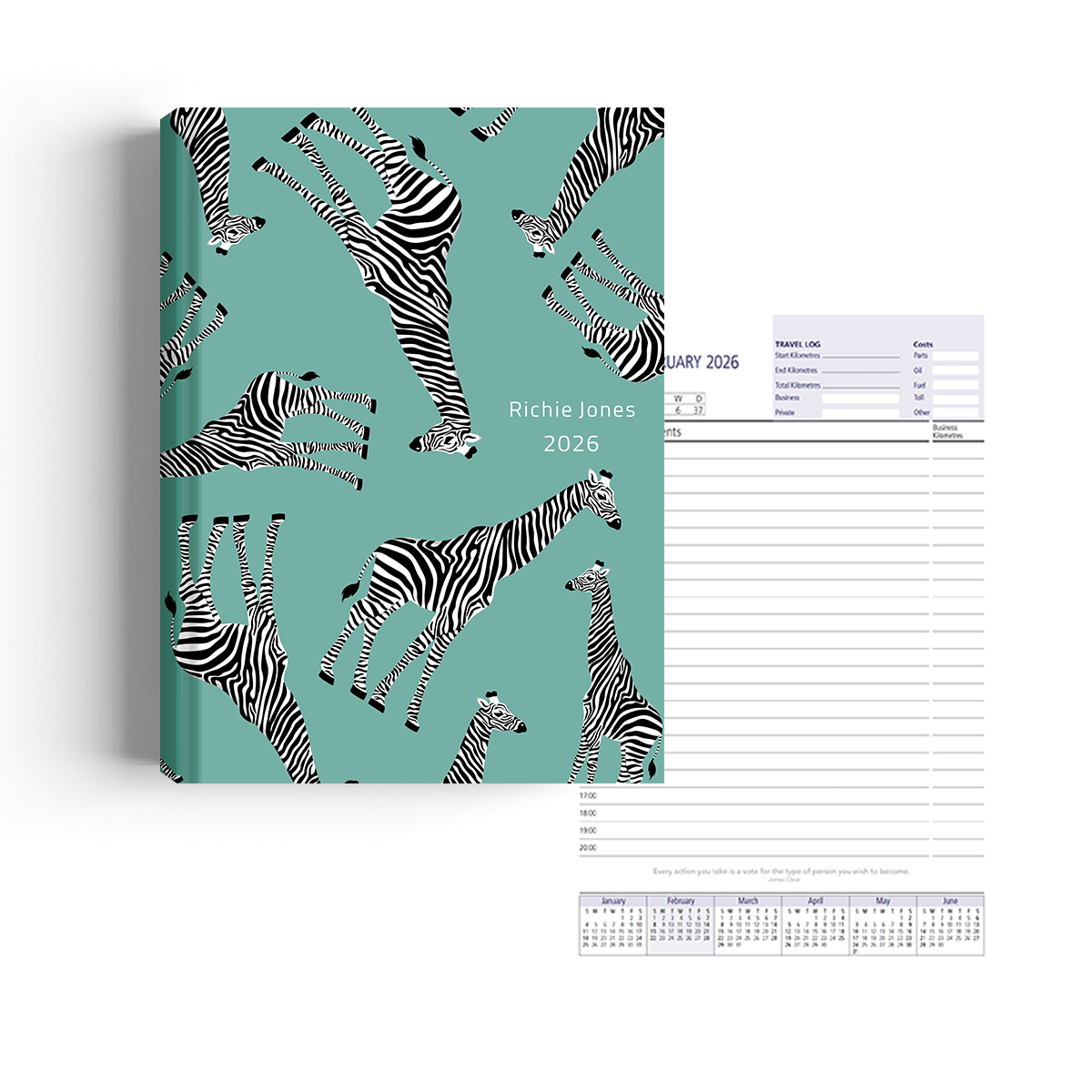 Show details for Zippy Blue Gerry Diary A4