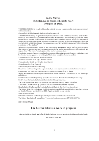 Show details for Mirror Bible (2024 Text Only Edition - Hard Cover)