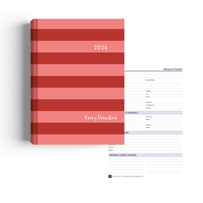 Show details for Candy Stripes Diary A5 