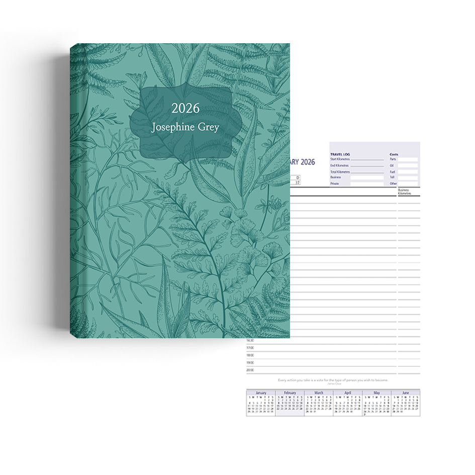 Show details for Blue Botanica Diary A5 
