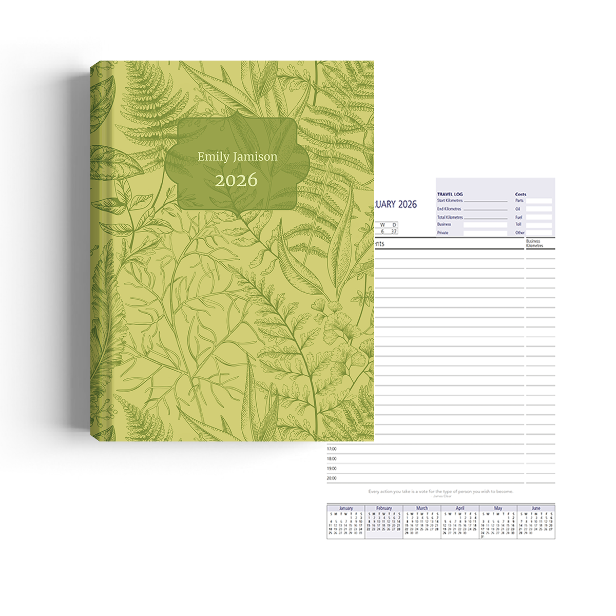 Show details for Green Botanica Diary A4