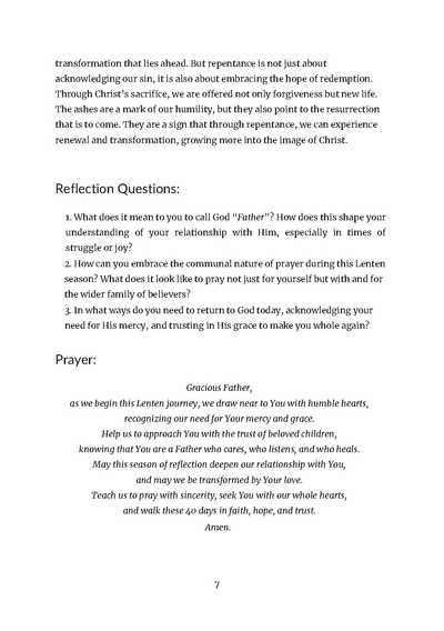 Show details for Lenten Reflections