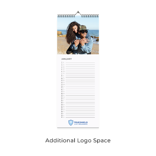 Show details for 2027 Slim Wall Calendar - A - Logo Space
