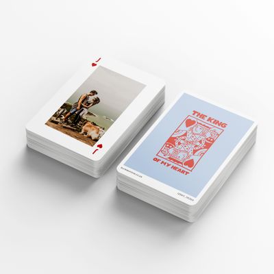 Show details for King Of My Heart Personalised Playing Cards