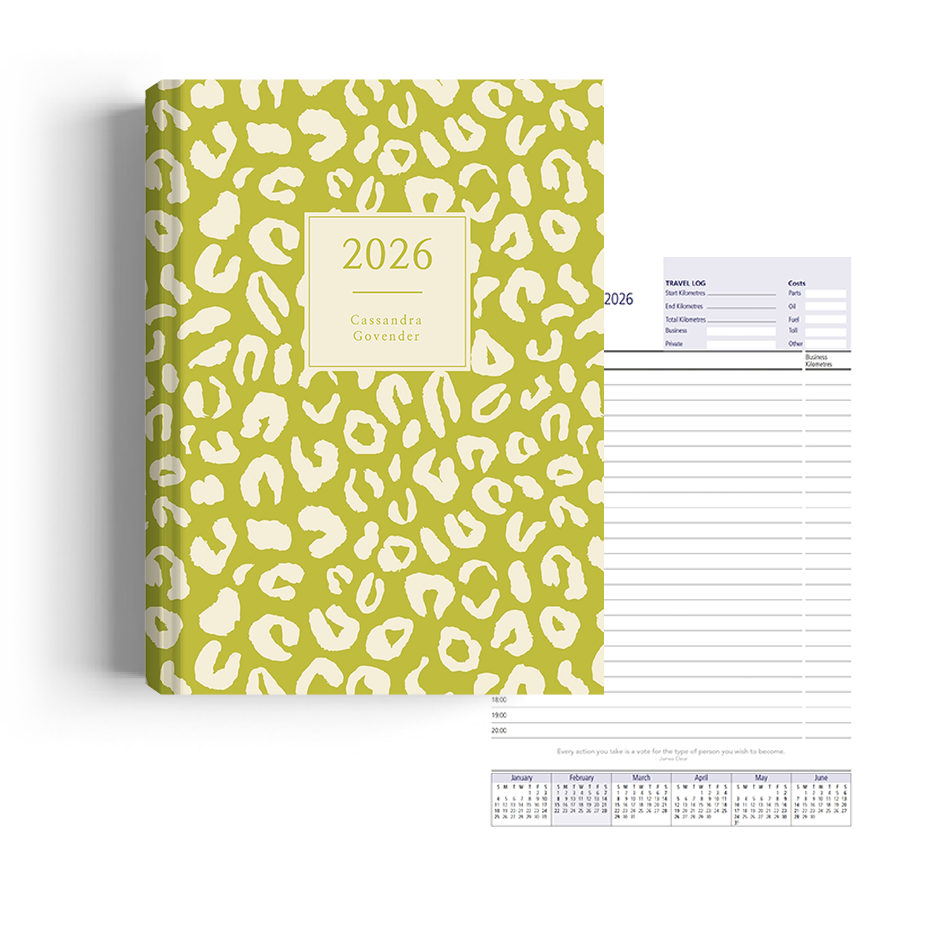 Show details for Leopard Lime Diary Management