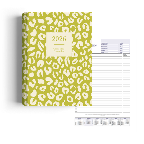 Show details for Leopard Lime Diary Management
