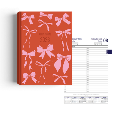 Show details for Pretty Bows Diary A4