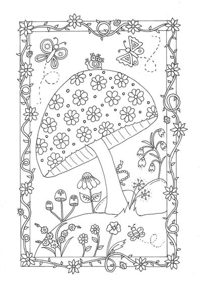 Show details for Homespun's Garden - Adult Colouring Book