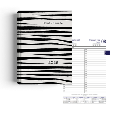 Show details for Zippy Zebra Diary A5 