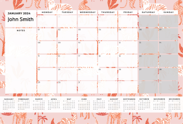 Show details for Savannah Sunset Desk Planner