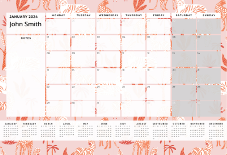 Show details for Savannah Sunset Desk Planner