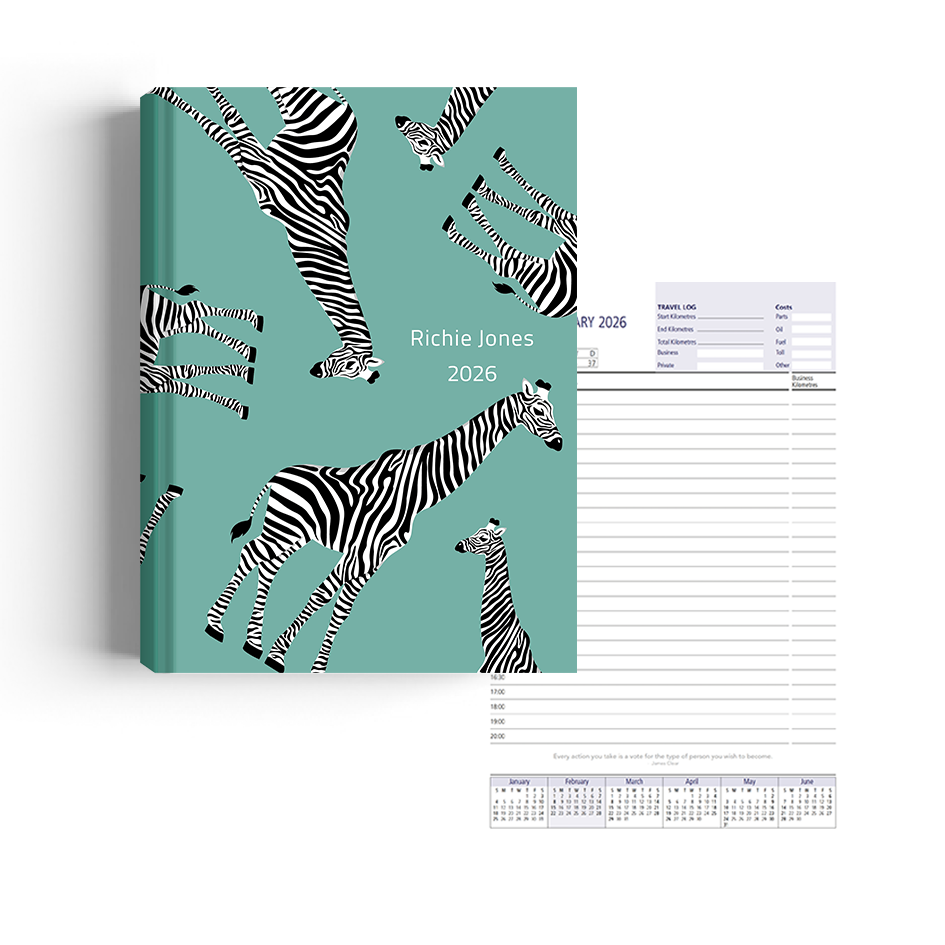 Show details for Zippy Blue Gerry Diary A5 