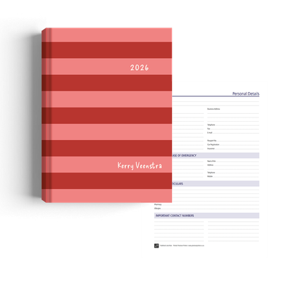 Show details for Candy Stripes Diary A4